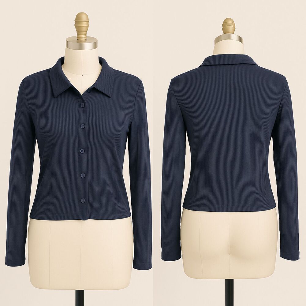 NWT Dazy Long Sleeve Button Up Shirt Size XL